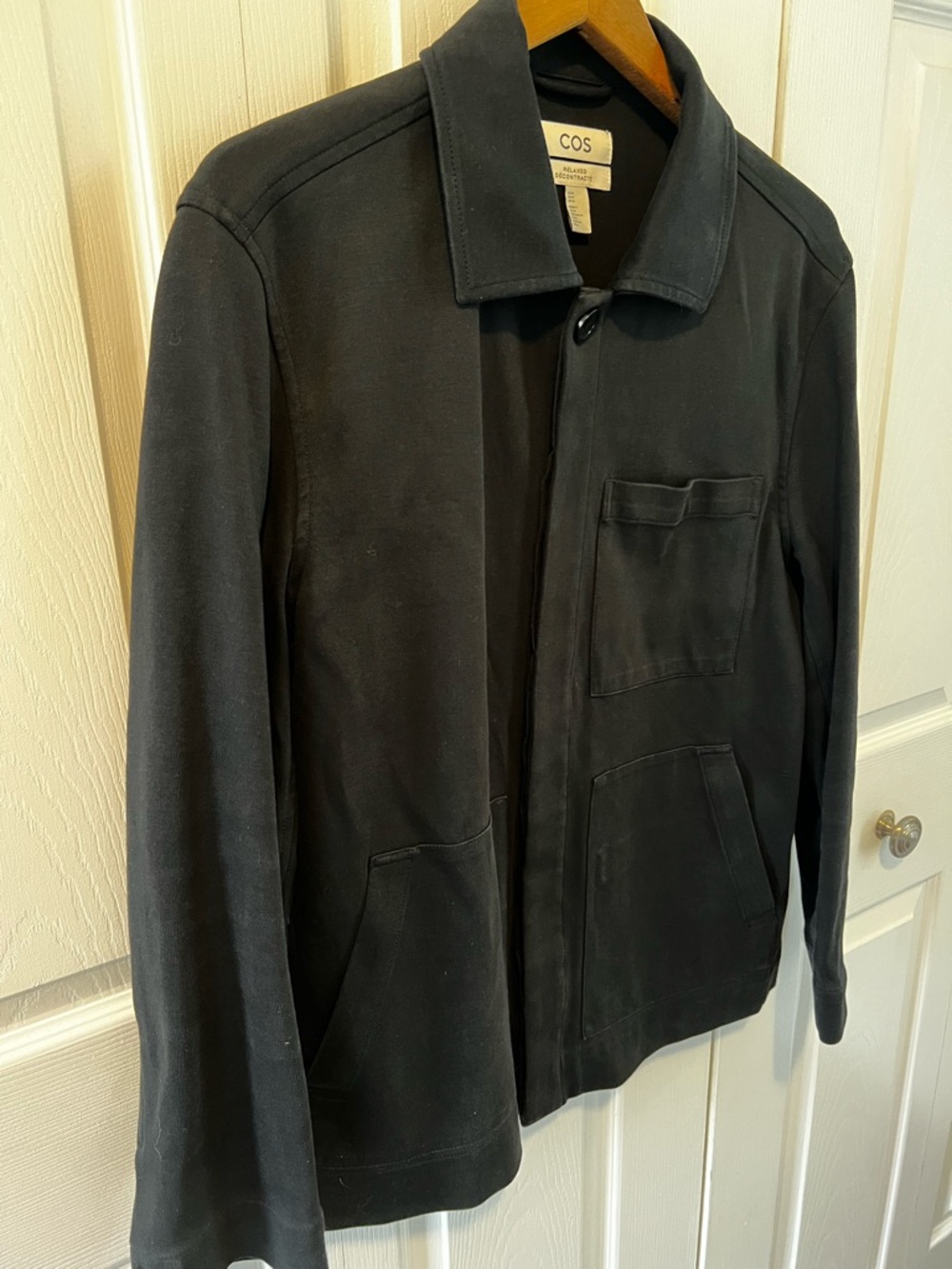 COS Faded Black Relaxed Cotton Jacket
